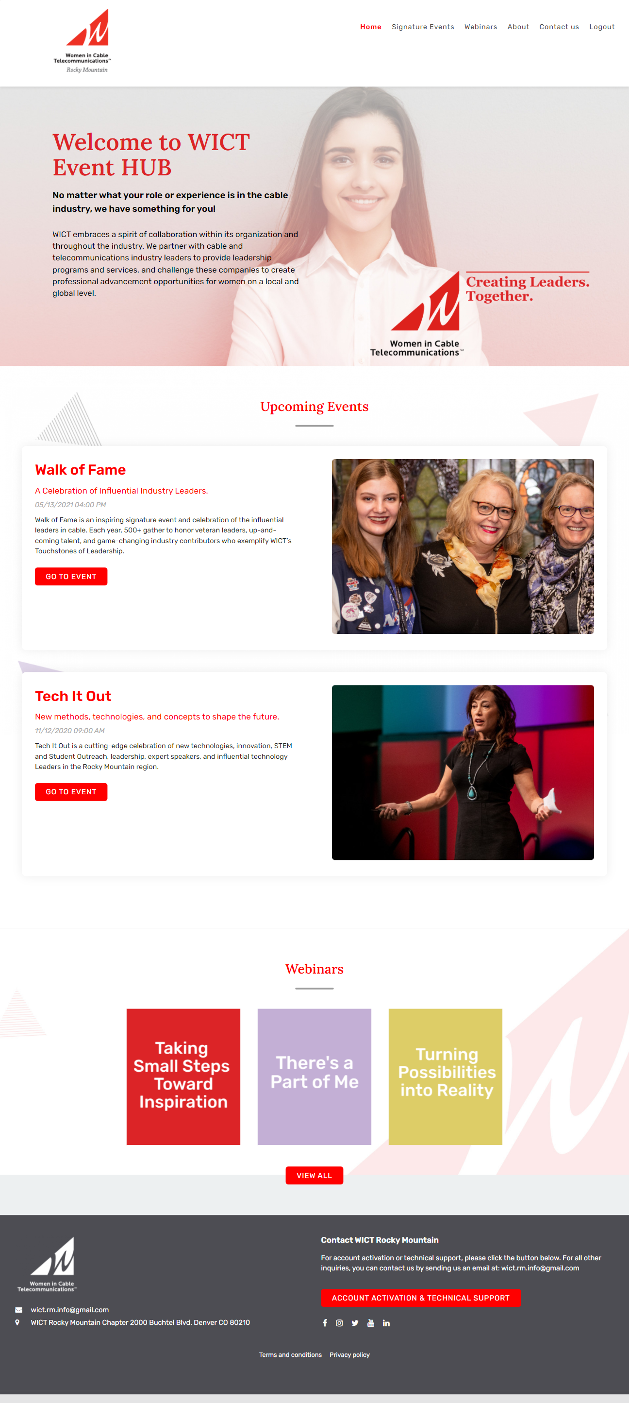 Wict Event HUB, imagen 1