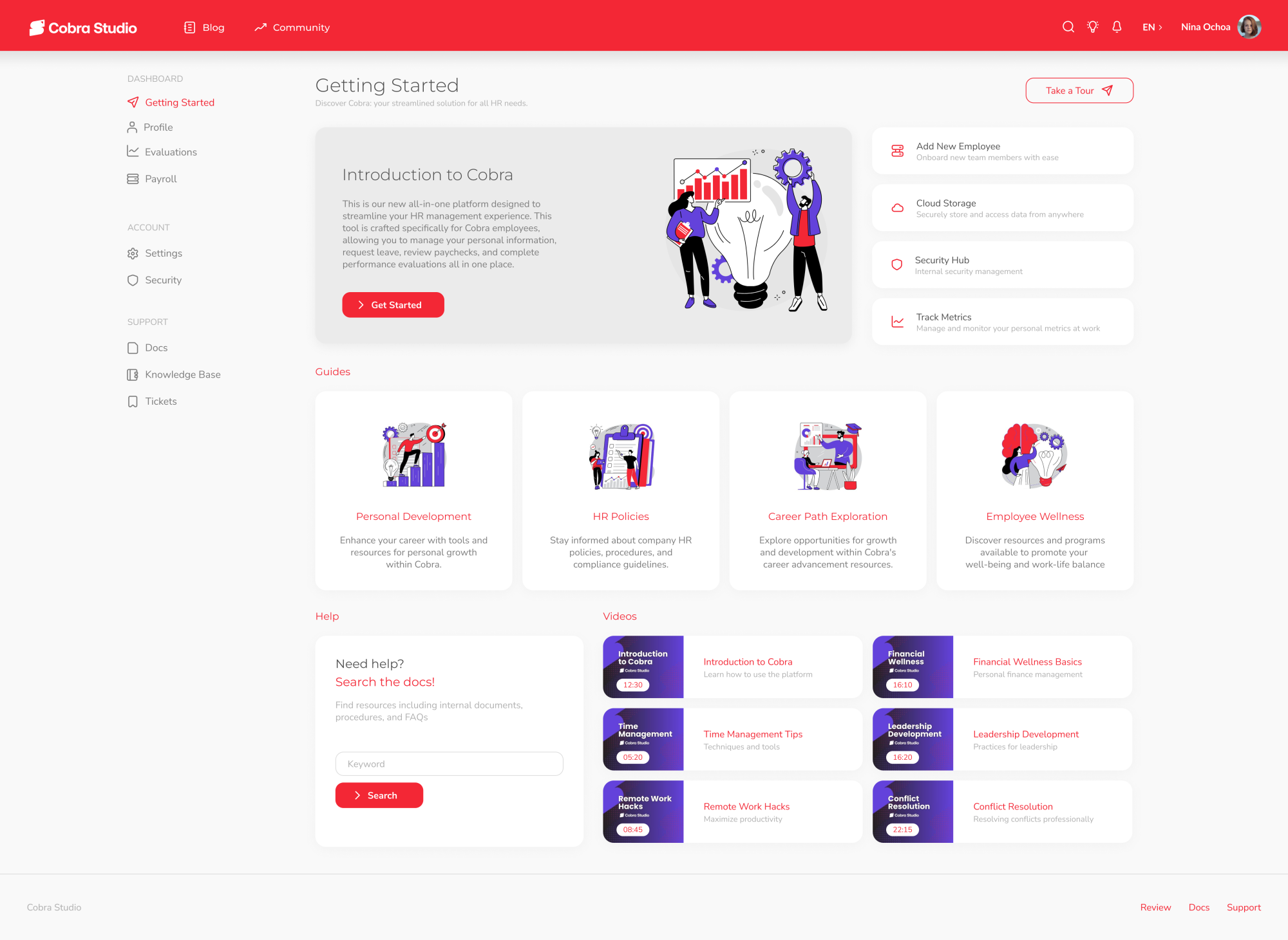 Cobra Studio Intranet, imagen 1